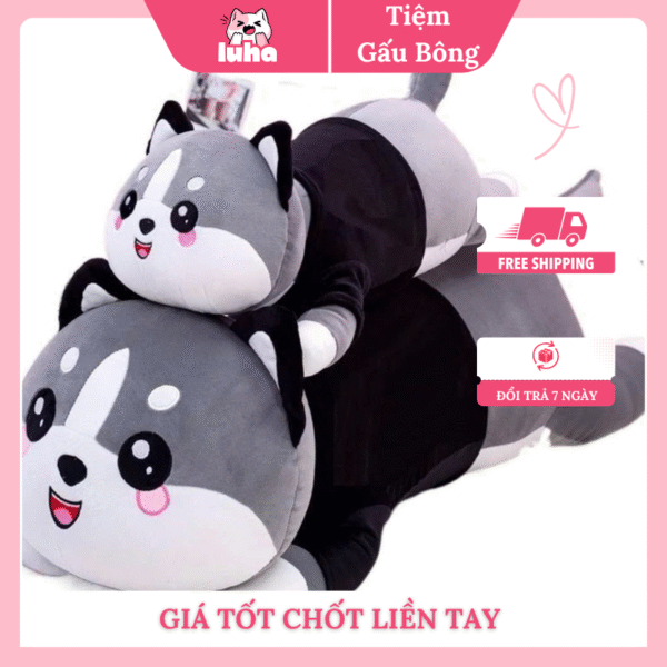 Gấu bông mèo Husky