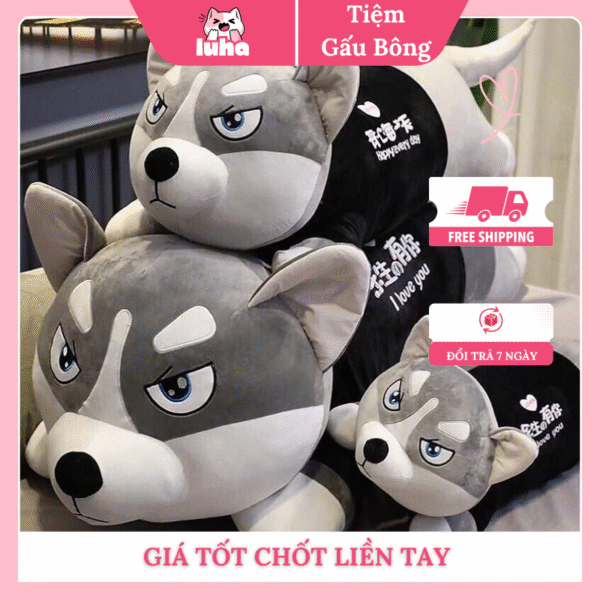 Gấu bông mèo Husky