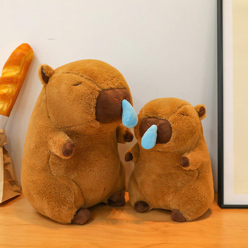 Gấu bông Capybara chảy nước mũi